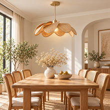 Auréa – Suspension florale en rotin