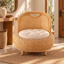 Alba – Fauteuil bas en rotin naturel