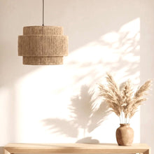 Tessara – Suspension cylindrique en fibres naturelles