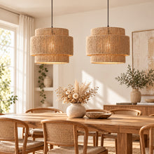 Tessara – Suspension cylindrique en fibres naturelles