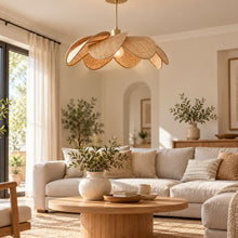 Auréa – Suspension florale en rotin