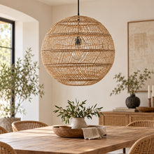 Sphéra – Suspension boule en rotin tressé